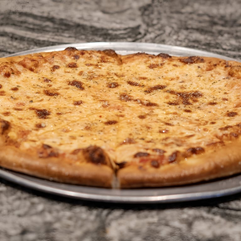 Savor our cheese pizza